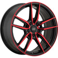 Konig Myth Gloss Black w/ Blue Tinted Clearcoat Spoke Faces & Lip Ring 19x8.5 | 5x114.3 (MY8951440F)