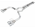 AWE Track Edition Exhaust for S650 Ford Mustang Dark Horse - Quad Chrome Silver Tips (3020-42375)