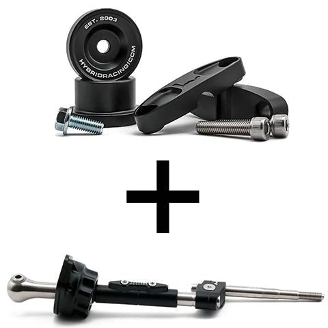 Hybrid Racing Short Shifter and Linkage Bushing Combo | 1988-1991 Honda CRX/Civic, 1992-2000 Honda Civic, and 1994-2001 Acura Integra (HYB-BUN-01-89/90)