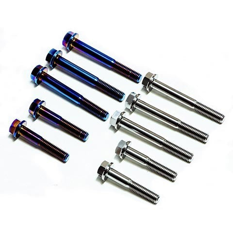 SpeedFactory Racing B-Series AWD Titanium Shift Arm Housing 5pc Bolt Kit | 1990-2001 Acura Integra, 1999-2000 Honda Civic Si, and 1997-2000 Honda Civic Type-R with AWD Swap (SF-02-057-A)