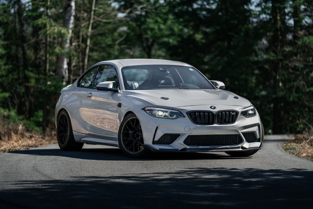 MBRP Stainless Steel 3" Resonator-Back - Quad Outlet w/ Carbon Fiber Tips | 2019-2021 BMW M2 (S45023CF)