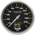 Autometer 5" 0-225 KM/H Speedometer Gauge Carbon Fiber | Universal (4881-M)