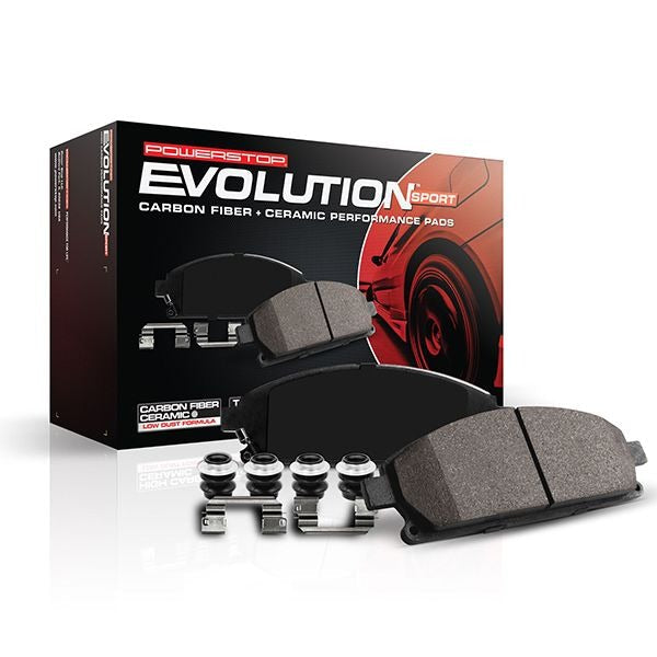 Power Stop Z23 Evolution Sport Brake Pads w/Hardware | 2014-2024 Infiniti Q50 & 2018-2022 Infiniti Q60 (Z23-1736)