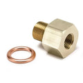 Autometer M12X1 MALE TO 1/8" NPTF FEMALE Adapter Fitting Brass | Universal (2266)