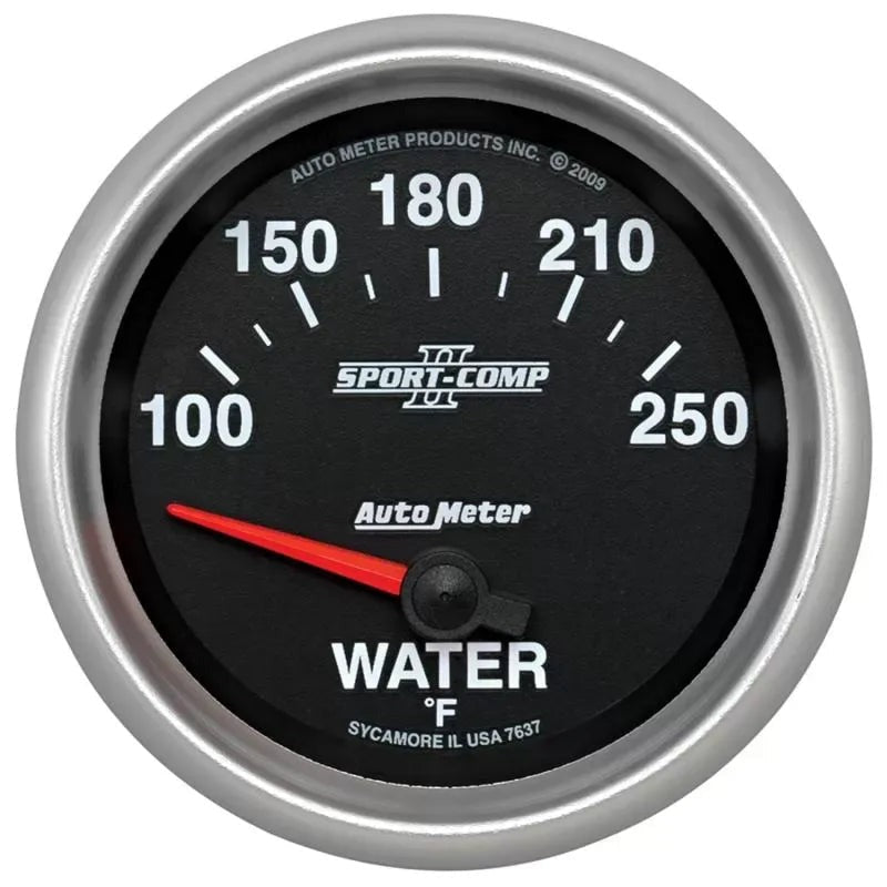 Autometer 2-5/8" 100-250 °F Water Temperature Gauge SPORT-COMP II | Universal (7637)