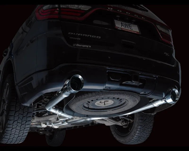 AWE Track Edition Exhaust for Dodge Durango 3.6 / 5.7 - Chrome Silver Tips (3020-32575)