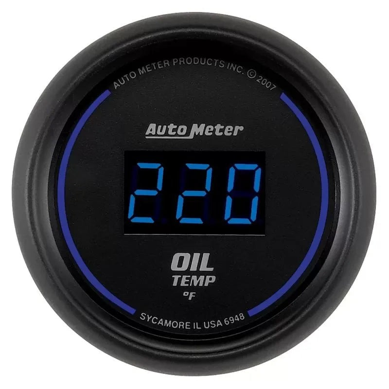 Autometer 2-1/16" 0-340 °F Oil Temperature Gauge COBALT Digital | Universal (6948)