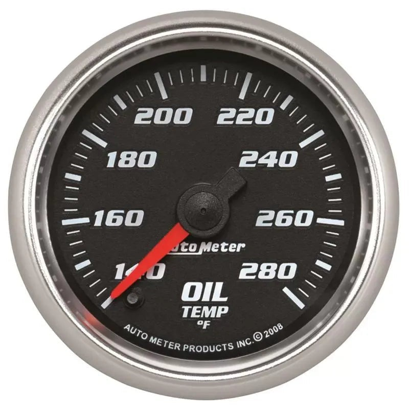 Autometer 2-1/16" 140-280 °F PRO-CYCLE Oil Temperature Gauge Black | Universal (19640)