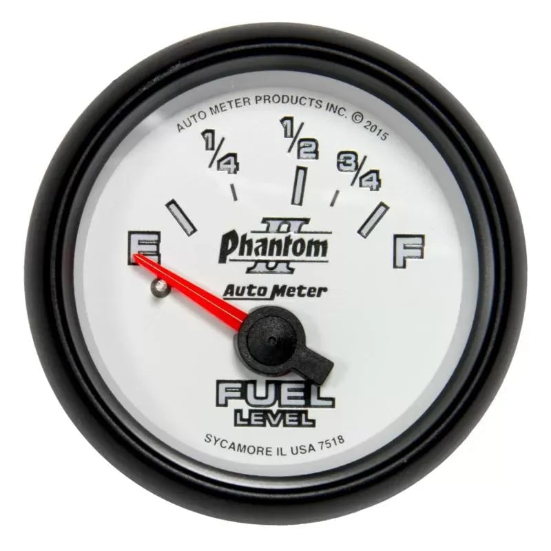 Autometer 2-1/16" 16-158 Ω Fuel Level Gauge Phantom II | Universal (7518)