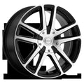 Raceline Wheels Encore Black w/ Machined Spoke Faces and Outer Lip Ring 18x8 | 5x110/5x114.3 (145M-88088+40)