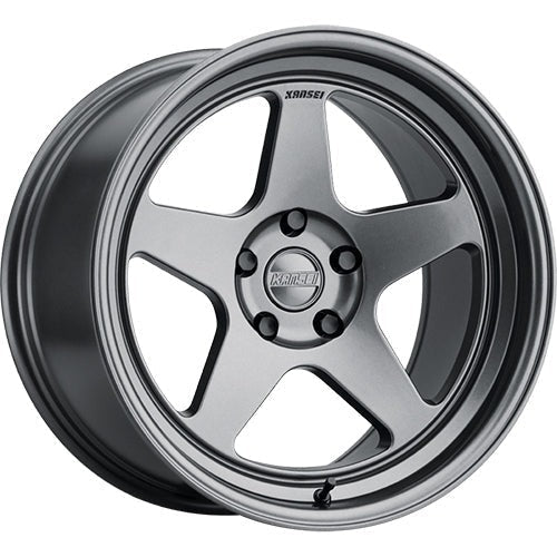 Kansei Wheels KNP Gloss Gunmetal Gray 18x10.5 | 5x114.3 (K12G-181512+12)