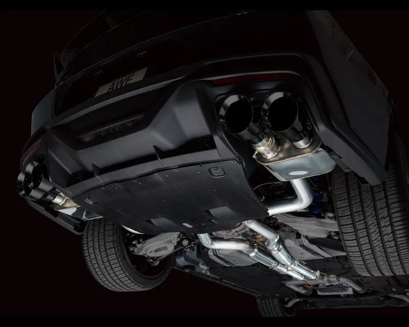 AWE SwitchPath Exhaust for S650 Ford Mustang Dark Horse - Quad Diamond Black Tips (3025-43375)