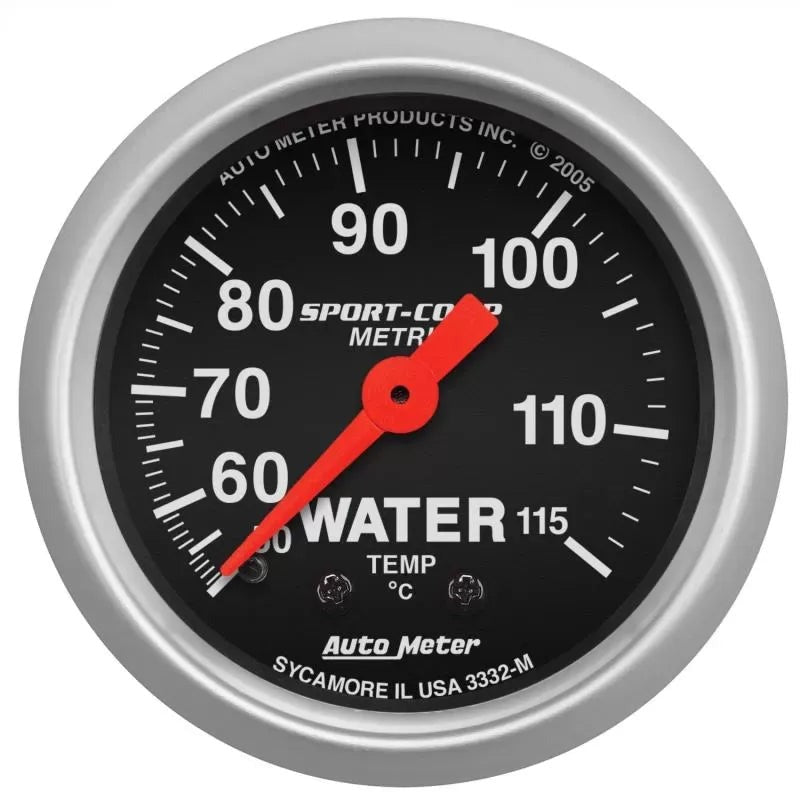 Autometer 2-1/16" 50-115 °C Water Temperature Gauge SPORT-COMP | Universal (3332-M)