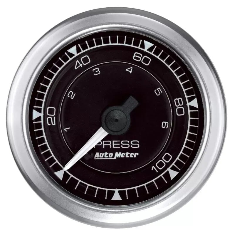 Autometer 2-1/16" 0-100 PSI Oil Pressure Gauge Chrono | Universal (8121)
