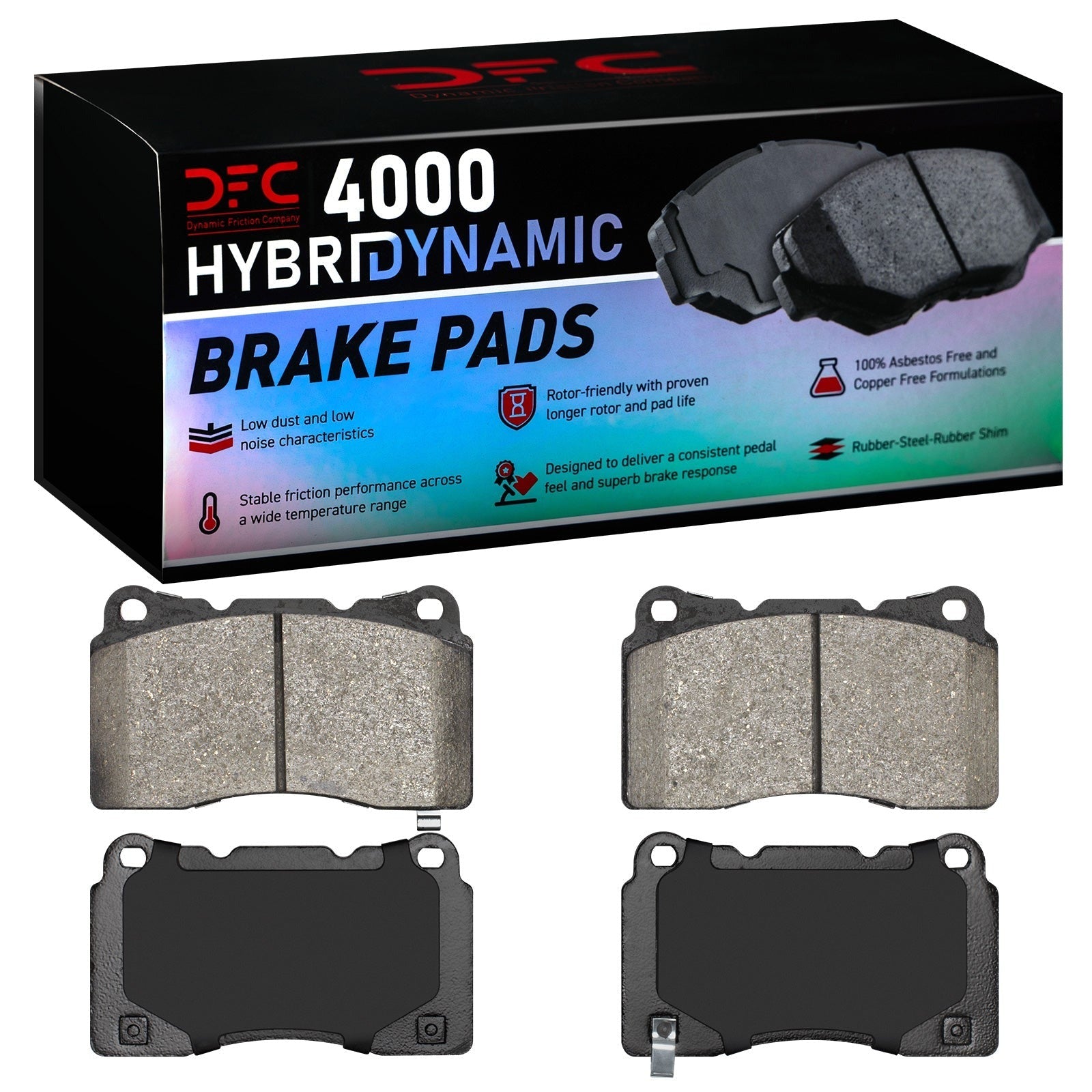 DFC Front 4000 HybriDynamic Brake Pads | Multiple Fitments (4000-1001-00)