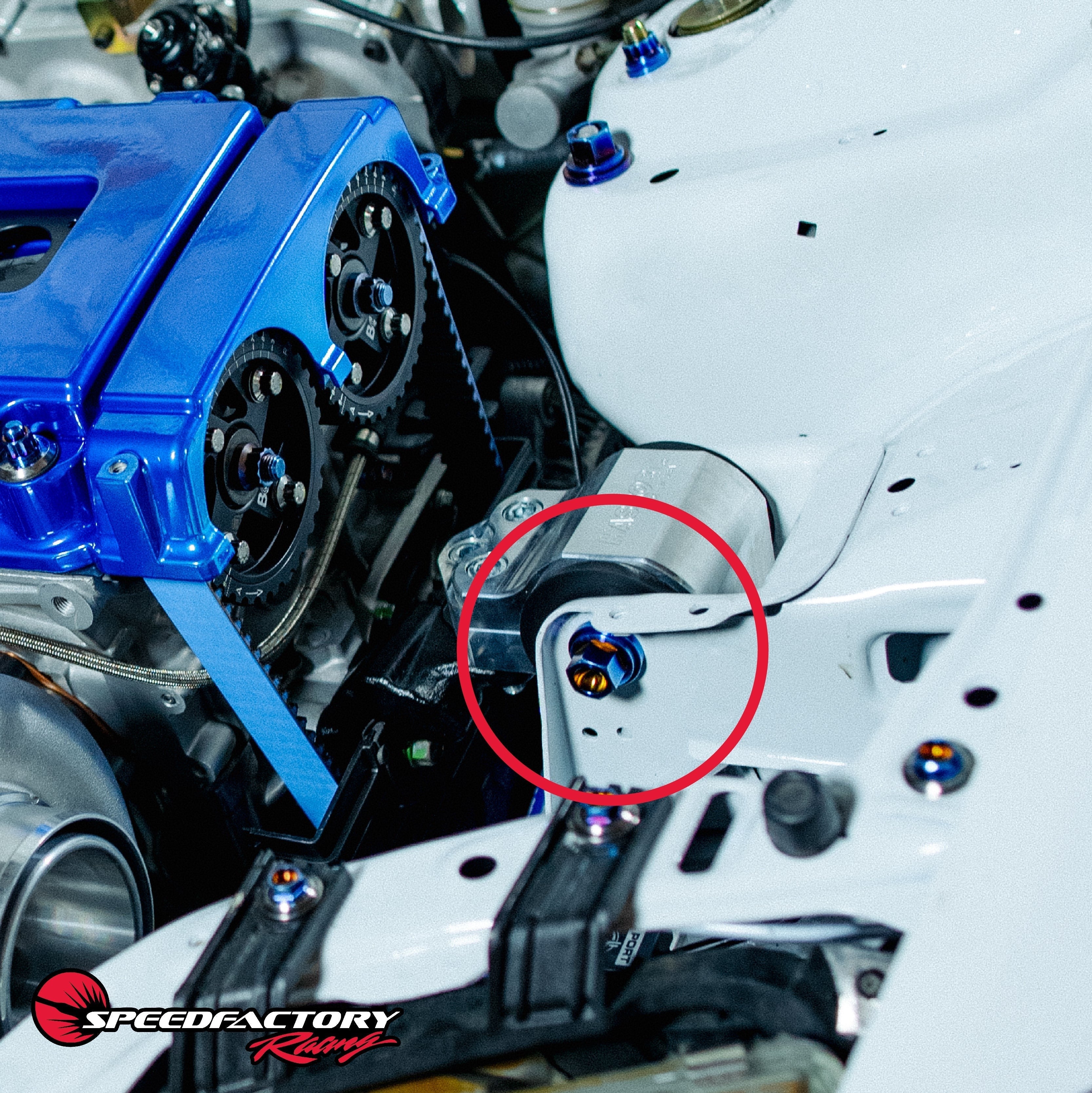 SpeedFactory Racing Titanium EG/DC/EK Engine Mount Hardware Kit | 1988-2005 Honda Civic, and 1990-2001 Acura Integra (SF-02-075-M12-EMK)