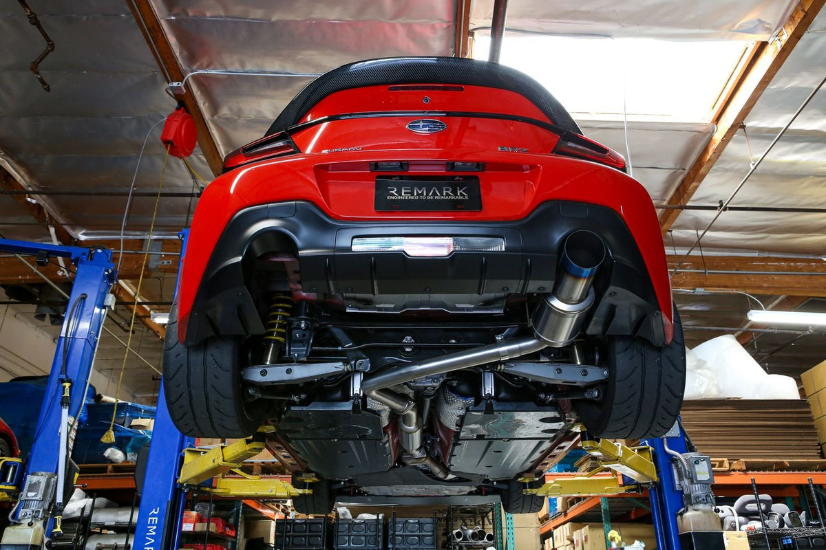 Remark R-1 Spec Full Titanium Catback Exhaust | 2022+ Subaru BRZ / Toyota GR86 (RK-C1063T-04TF/TFC)
