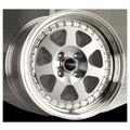 Drag Wheels DR27 Silver w/ Machined Spoke Faces & Lip 15x7 | 4x100 (DR27157264073M)