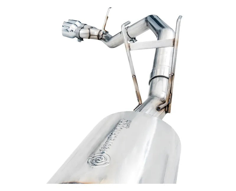AWE 0FG Single Side Exit Catback Exhaust for 4th Gen RAM 1500 5.7L (without bumper cutouts) - Dual Chrome Tips (3015-32304)