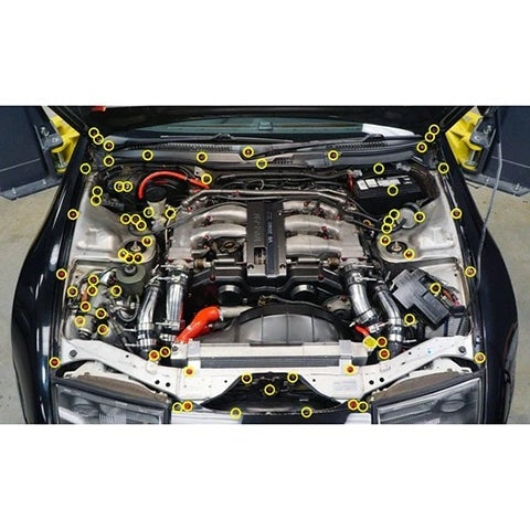 Dress Up Bolts Stage 3 Titanium Hardware Engine Bay Kit | 1990-1999 Nissan 300ZX (NIS-062-Ti)