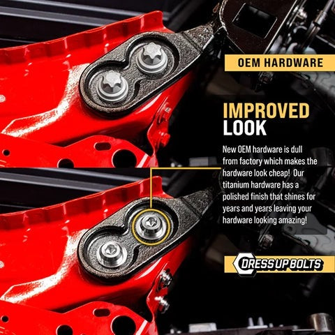 Dress Up Bolts Titanium Hardware Hood Kit | 2021+ BMW M3 (BMW-034)