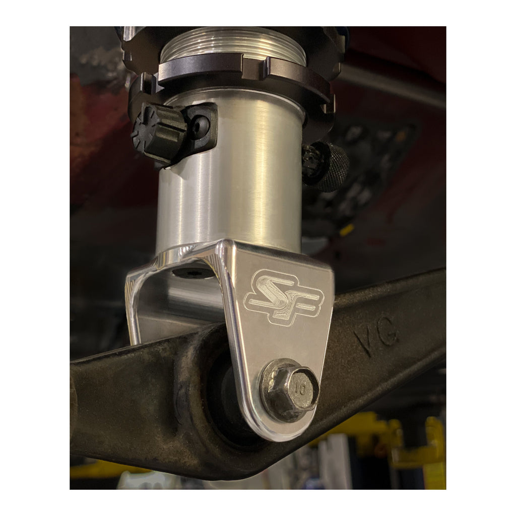 SpeedFactory Racing Billet Honda AWD / FWD Strange Engineering Rear Lower Shock Mount Brackets | 1992-2000 Honda Civic and 1994-2001 Acura Integra (SF-08-005)