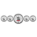 Autometer 3-3/8" & 2-1/16" Electric SPEEDO W/ LCD ODO 5-Piece Gauge Kit Prestige Pearl | Universal (2006)