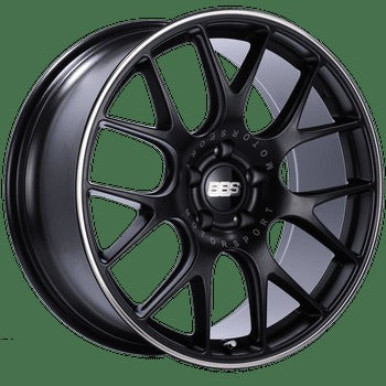 BBS Wheels CHR Satin Black w/ Polished Outer Lip Ring 20x10.5 | 5x115 (CH116BPO)