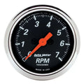 Autometer 2-1/16" 0-7000 RPM Tachometer Gauge Designer Black | Universal (1477)