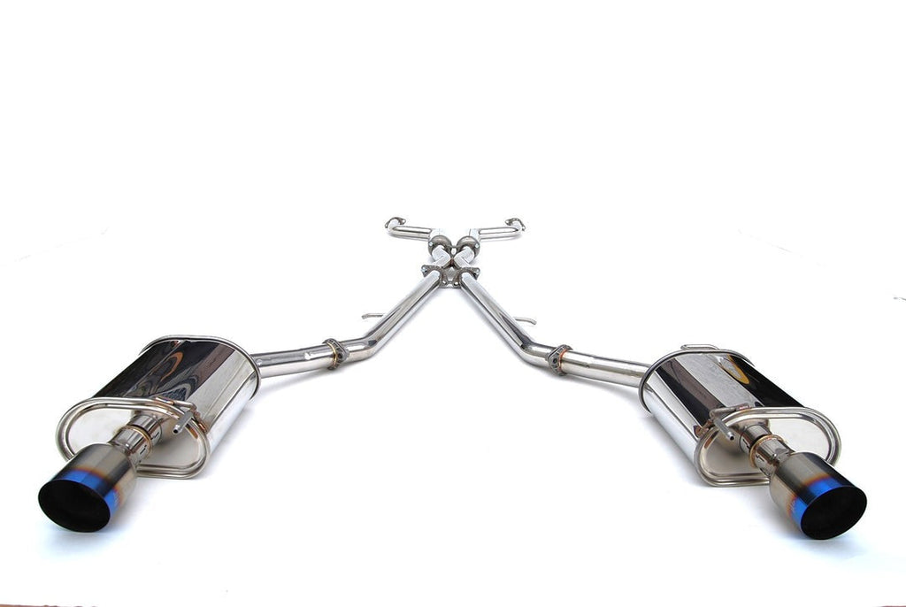 Invidia Q300 Catback Exhaust w/Single Layer Titanium Tips | 2007-Up Infiniti G35/G37 Sedan (HS07IG4G3T)