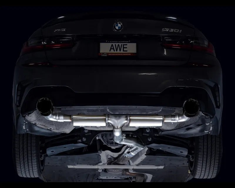 AWE Touring Edition Axleback Exhaust for BMW G2X 330i/430i - Diamond Black (3015-33429)