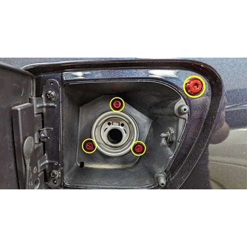 Dress Up Bolts Titanium Hardware Fuel Door Kit | 2005-2013 Chevrolet Corvette (CHE-017-Ti)