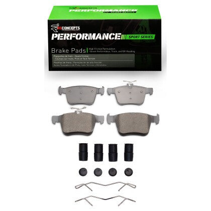 R1 Concepts Rear Performance Sport Pads | 2015-2019 VW Golf R (2115-1761-01)