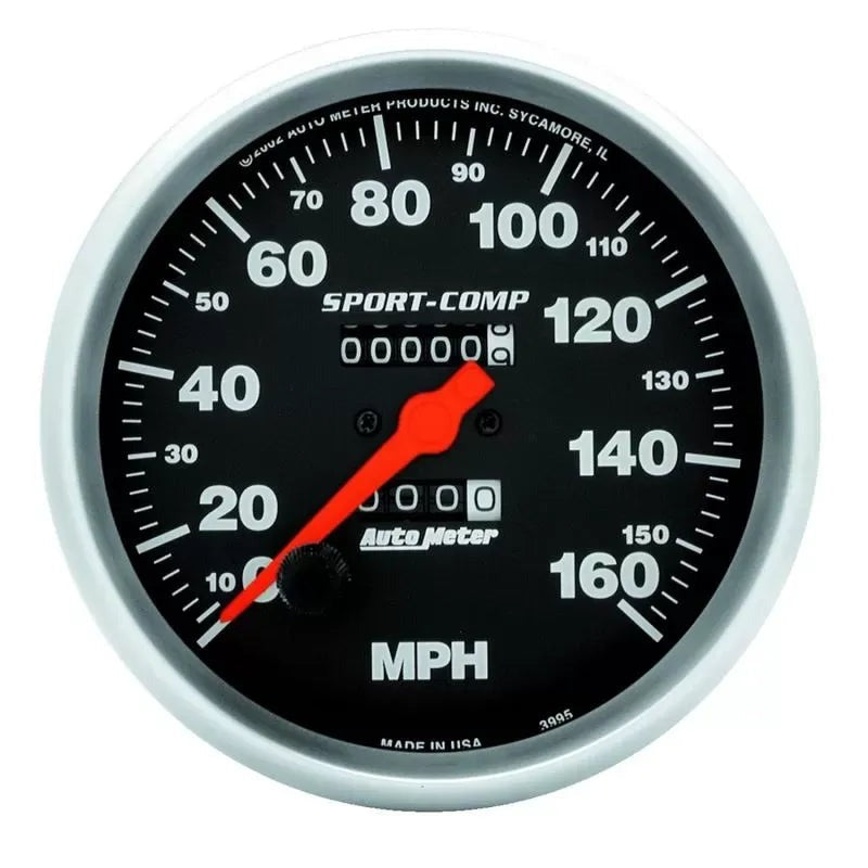 Autometer 5" 0-160 MPH Speedometer Gauge SPORT-COMP | Universal (3995)