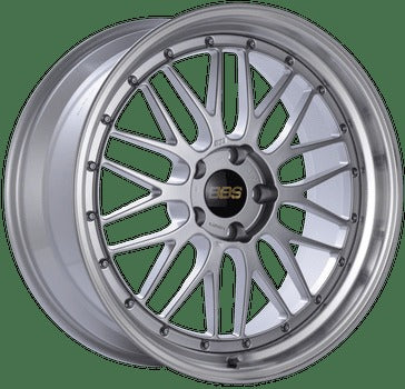 BBS Wheels LM Diamond Silver w/ Diamond Cut Machined Lip 19x10 | 5x120 (LM272DSPK)