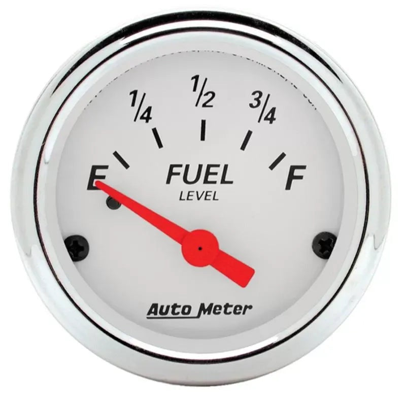 Autometer 2-1/16" 0-90 Ω GM Fuel Level Gauge Arctic White | Universal (1315)