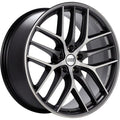 BBS Wheels CCR Satin Graphite Gray w/ Diamond Cut Machined Spoke Faces & a Polished Outer Lip Ring 19x10 | 5x120 (CC2402GRPK)