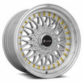Vors Wheels VR3 Silver w/ Machined Lip 16x8 | 4x100/4x114.3 (VR0316808H20S)