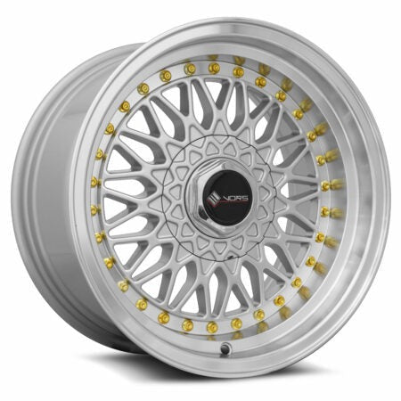 Vors Wheels VR3 Silver w/ Machined Lip 16x8 | 4x100/4x114.3 (VR0316808H20S)