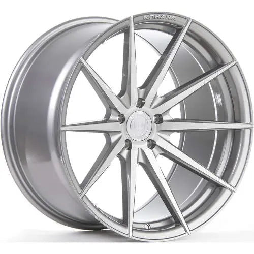 Rohana Wheels RFX1 Silver w/ Brushed Machined Spoke Faces 20x11 | 5x114.3 (RFX120115114BT28D)