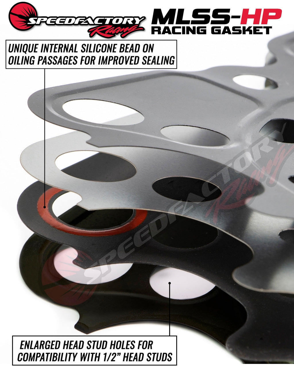 SpeedFactory Racing High Performance MLSS-HP Head Gaskets | 1990-2001 Acura Integra, 1999-2000 Honda Civic Si, and 1997-2000 Honda Civic Type-R (SF-02-200)