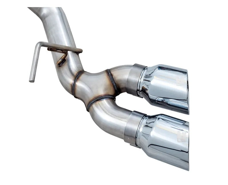 AWE 0FG Single Side Exit Catback Exhaust for 4th Gen RAM 1500 5.7L (without bumper cutouts) - Dual Chrome Tips (3015-32304)