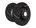 EBC Brakes Turbo Grooved Rear Rotors | 2016-2021 Honda Civic Si (GD7801)