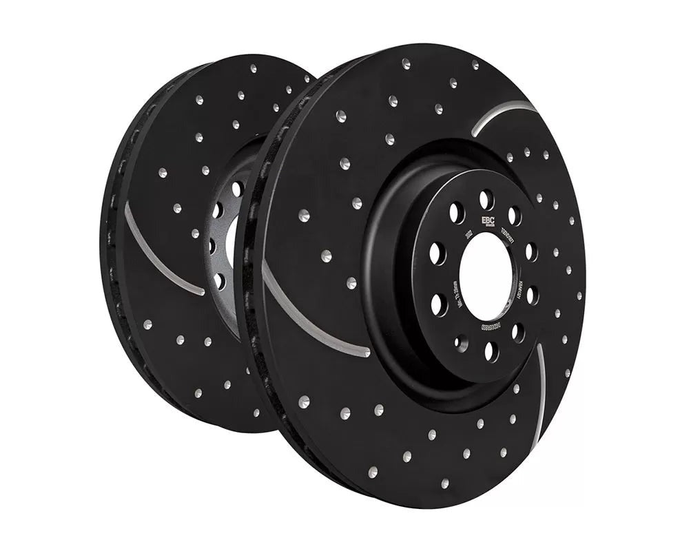 EBC Brakes Turbo Grooved Rear Rotors | 2016-2021 Honda Civic Si (GD7801)
