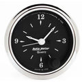 Autometer 2-1/16" 12-Hour Clock Gauge Old Tyme Black | Universal (1785)