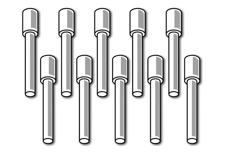 Haltech Plastic Amp Connector Waterproofing/Blanking Pins Only | Universal (HT-030052)
