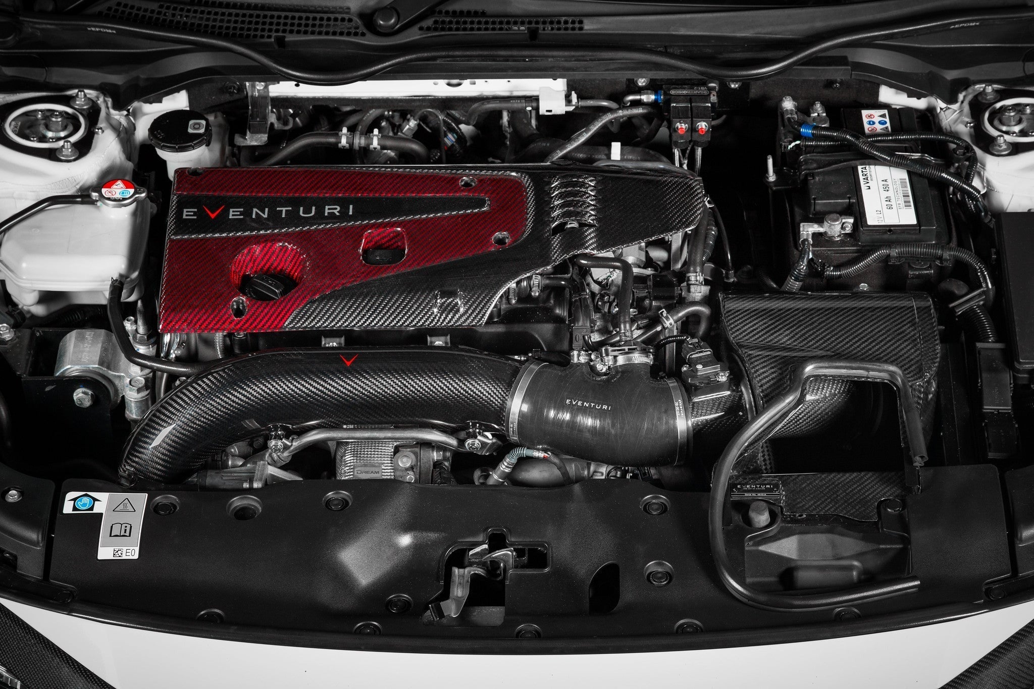 Eventuri Black Carbon Charge Pipe | 2017-2021 Honda Civic Type-R (EVE-FK8V3-CF-CHG)