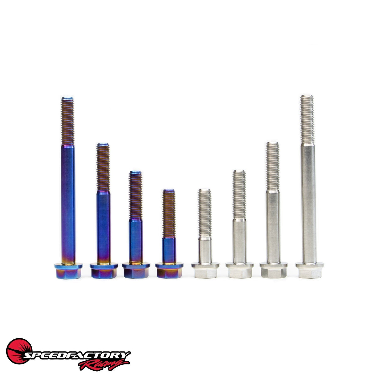 SpeedFactory Racing Titanium Transmission Case Bolt Kit | 1990-2001 Acura Integra, 1988-2005 Honda Civic, and 2002-2006 Acura RSX Type-S (SF-02-075-D15/D16)
