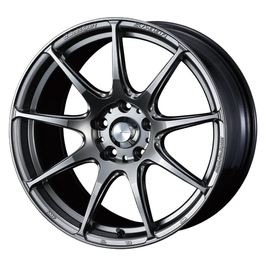 WedsSport SA-99R Platinum Silver Black 18x7.5 | 5x114.3 (73904)