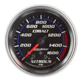 Autometer 2-5/8" 0-1600 PSI Nitrous Pressure Gauge Cobalt | Universal (7974)